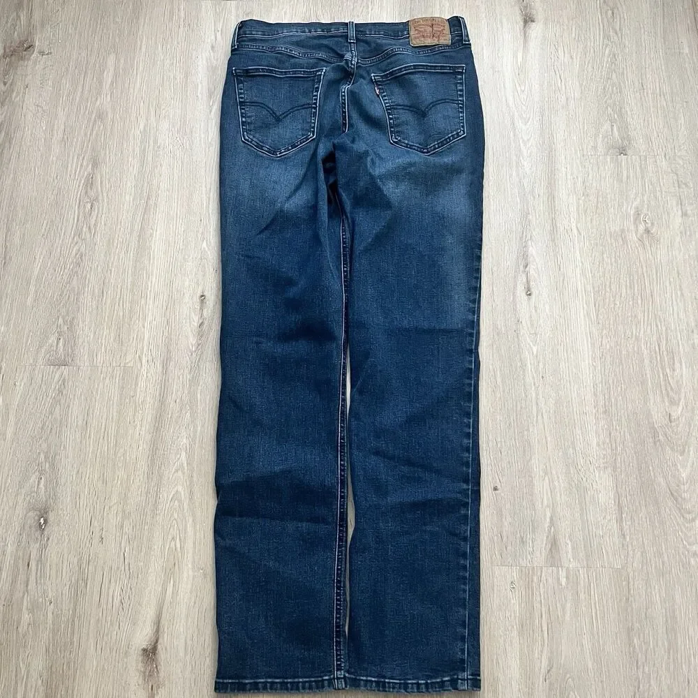 Levis 541 Athletic Taper Jeans Mens (Fits 32x34) Dark Wash Indigo Denim